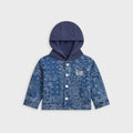 Kith Baby Paisley Hooded Ginza Shirt - Medium Indigo