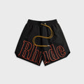 Rhude Logo Track Short - Black / Orange