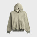 Essentials Signature Classic Full Zip Hoodie - Concrete Heather / Dark Concrete Heather