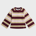 EB Denim Kingsley Top - Burgundy / Soft Pink Stripe