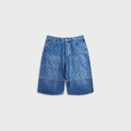 Marine Serre Denim Bermuda - Light Blue