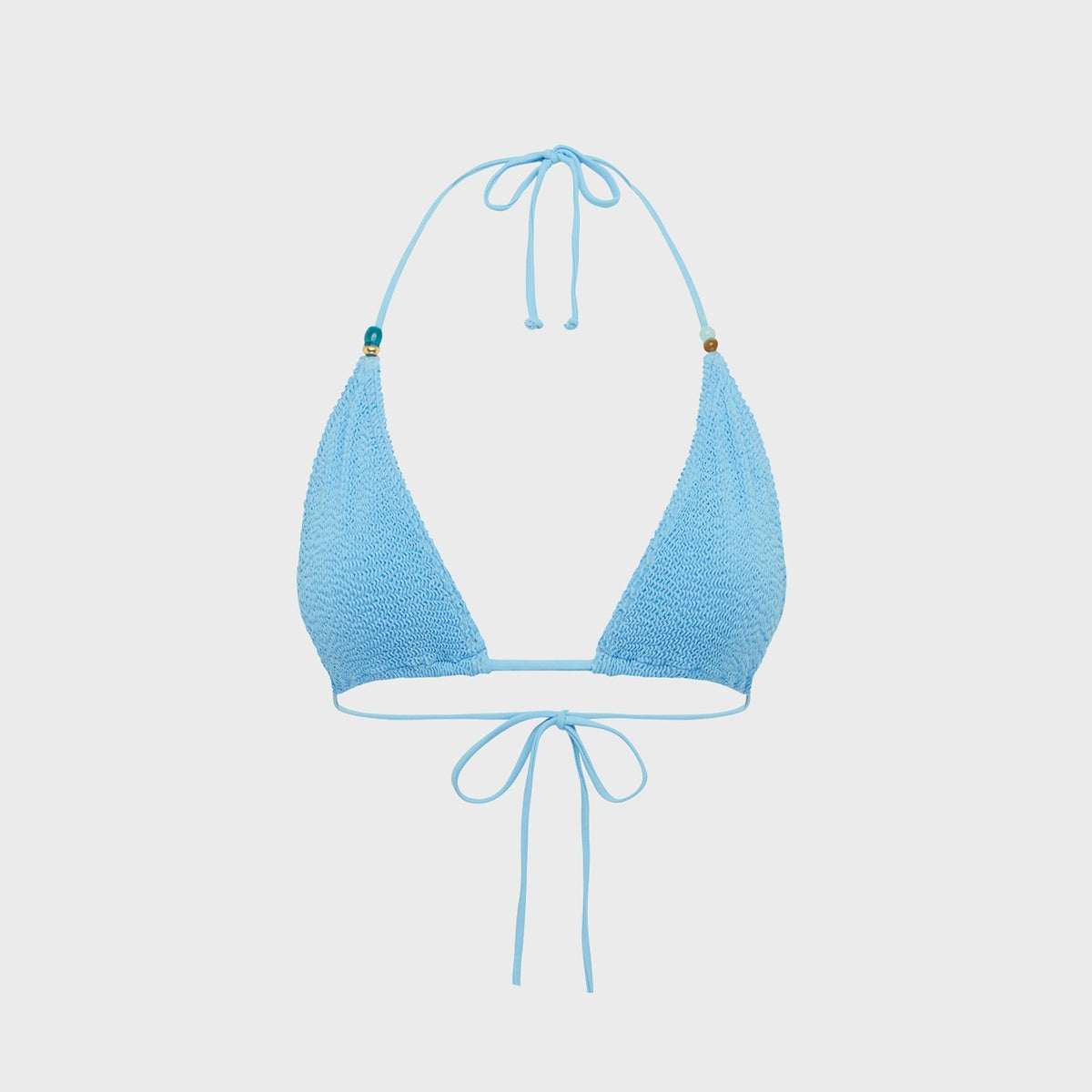 Bond Eye Beaded Ingrid Triangle Top - Blue