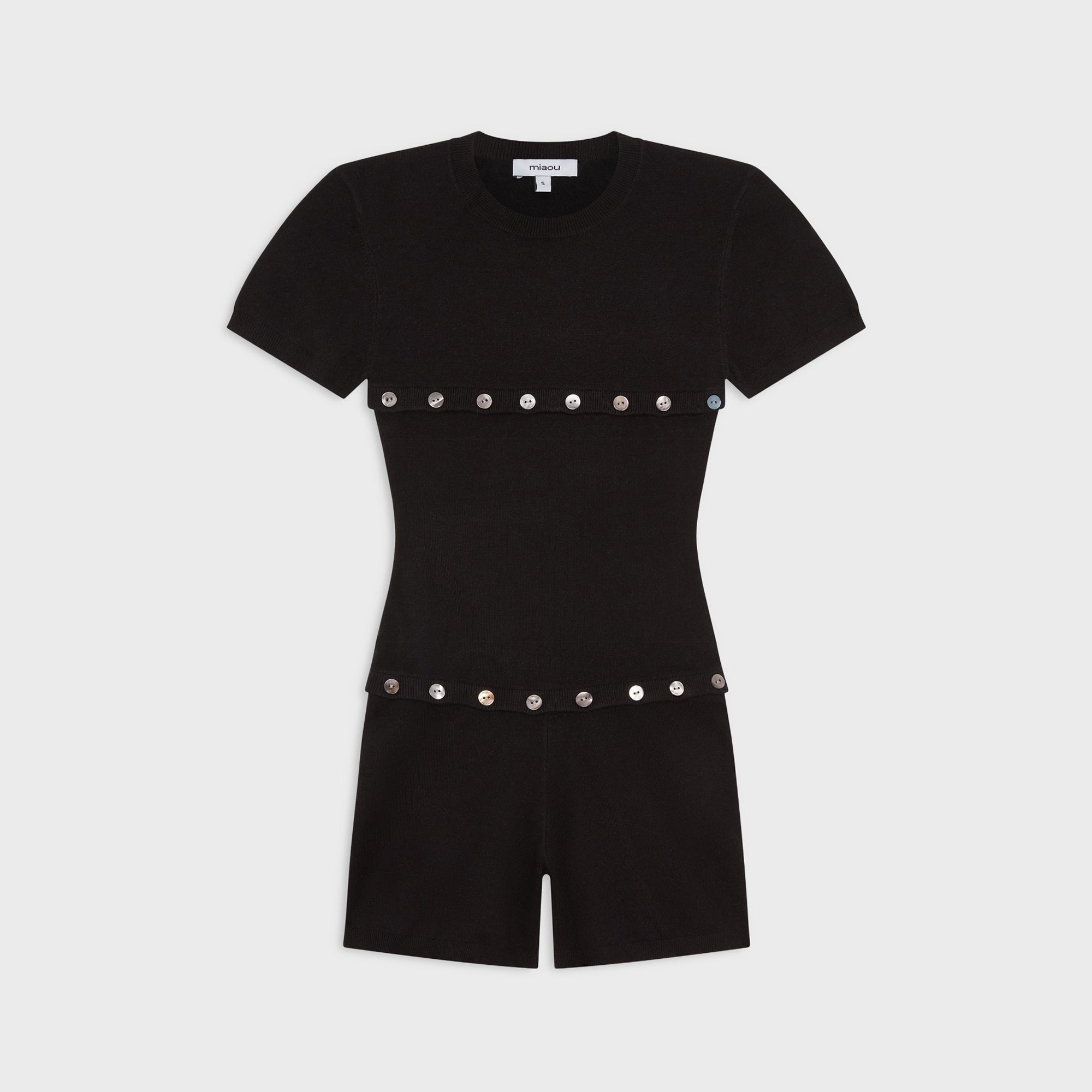 Miaou Josie Romper - Black