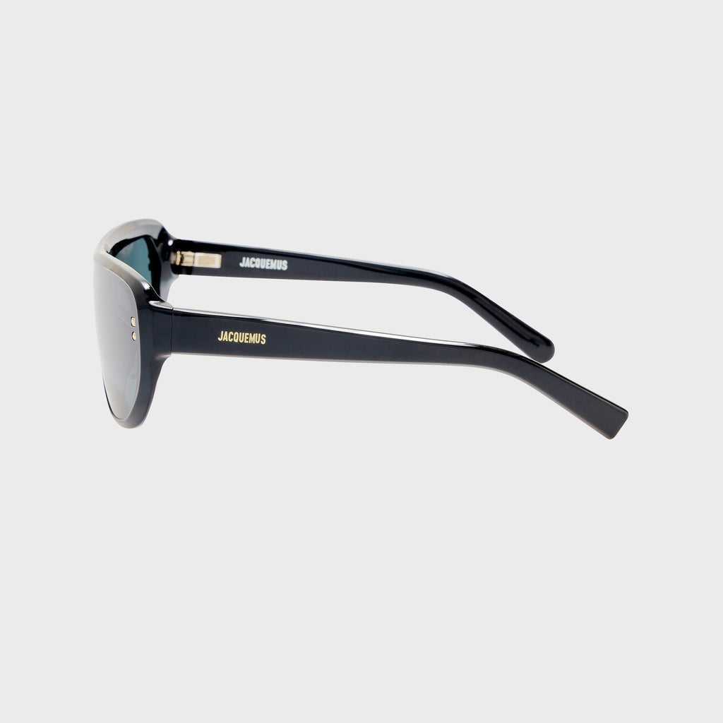 Jacquemus Havana Sunglasses - Black / Light Gold / Grey