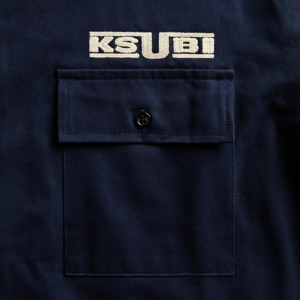 Ksubi Zoom Boiler Short Sleeve Shirt - Navy