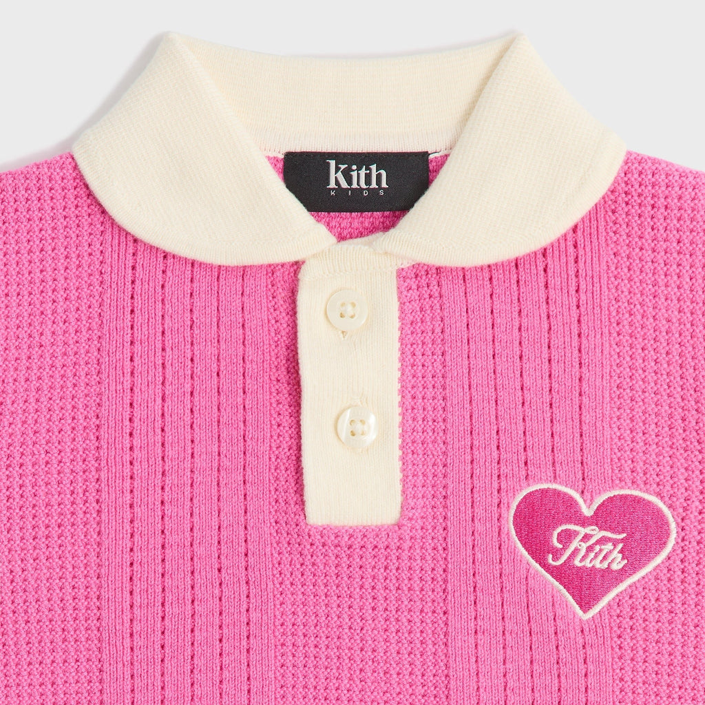 Kith Kids Teagen II Cropped Polo - Daphne