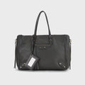 WGACA Balenciaga Calfskin Papier B4 Zip Around Tote Bag - Grey