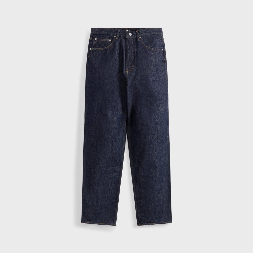 Auralee Hard Twist Denim Wide Pant - Indigo