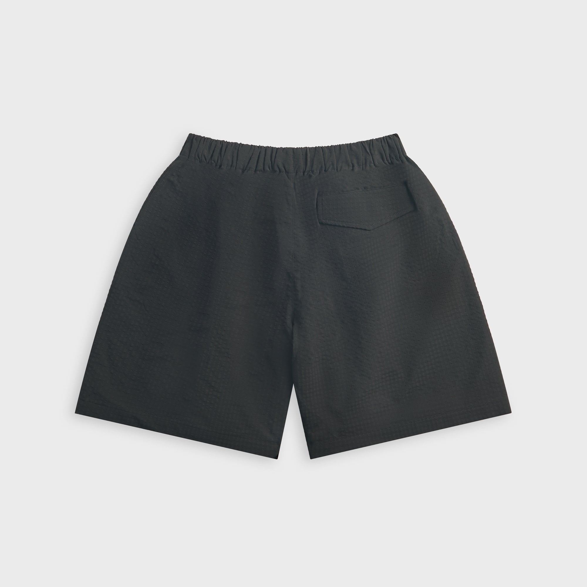 Metalwood Seersucker Spa Short - Black