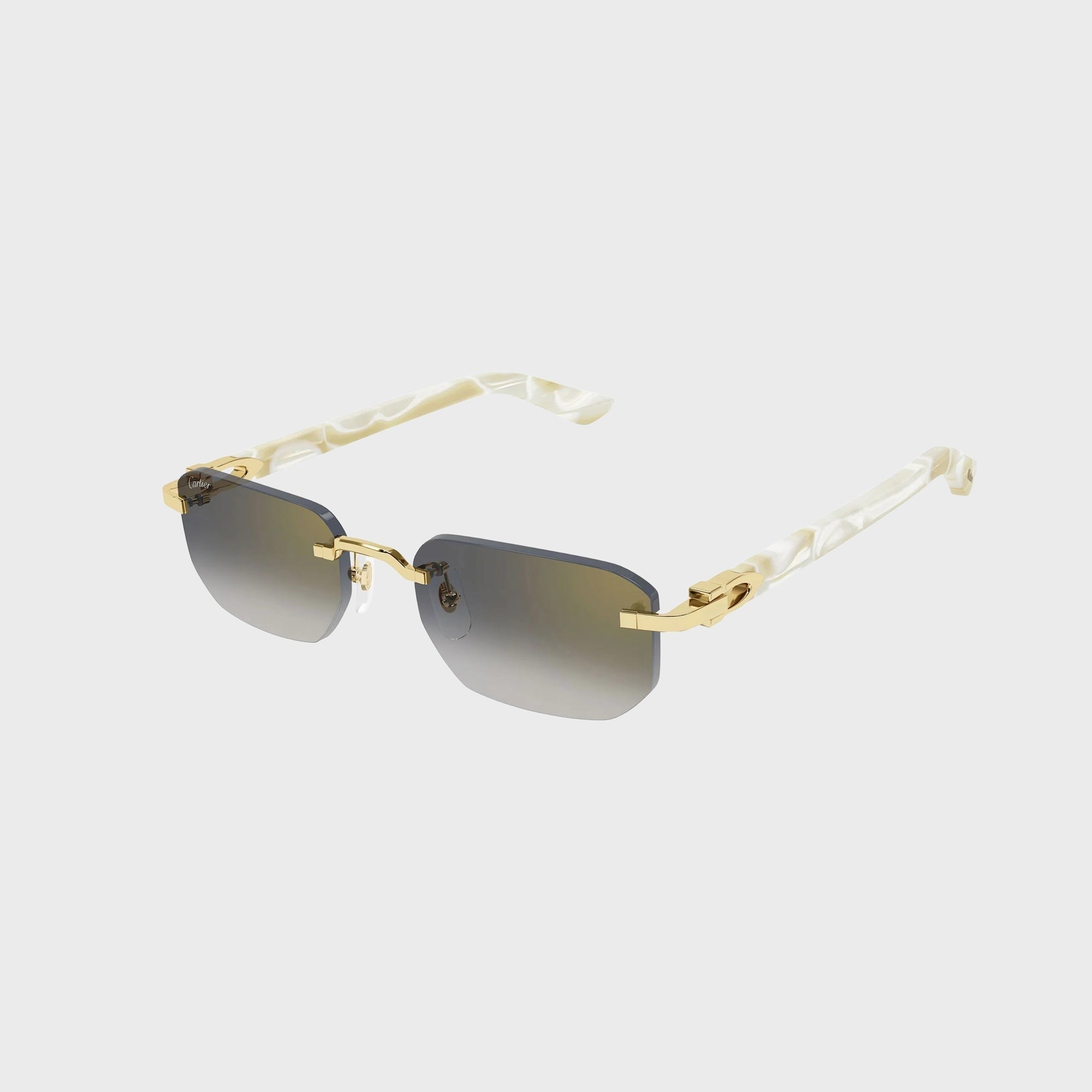 Cartier Decor C Sunglasses - Gold / Black / Grey