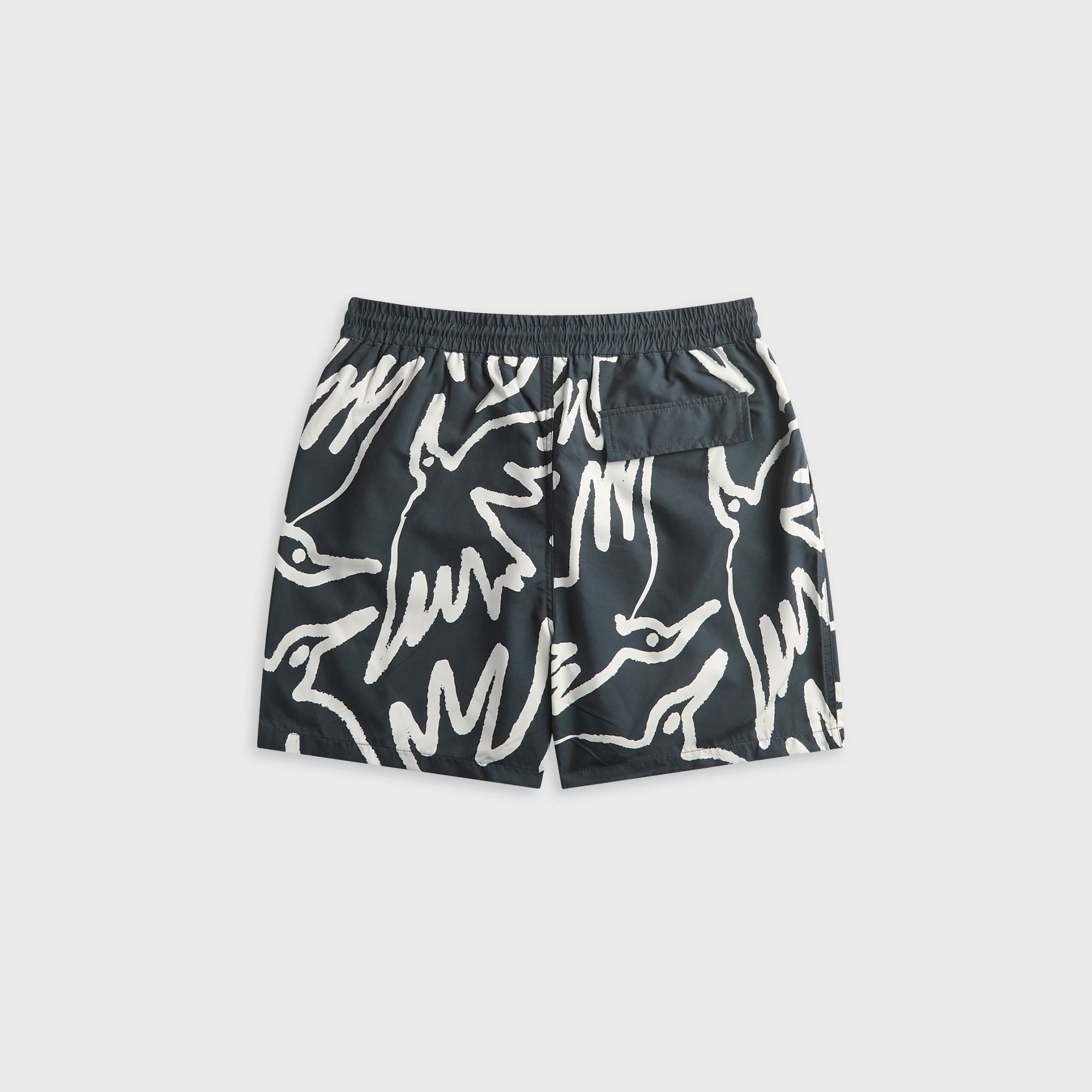 by Parra Birds Fly Free Swim Short - Black