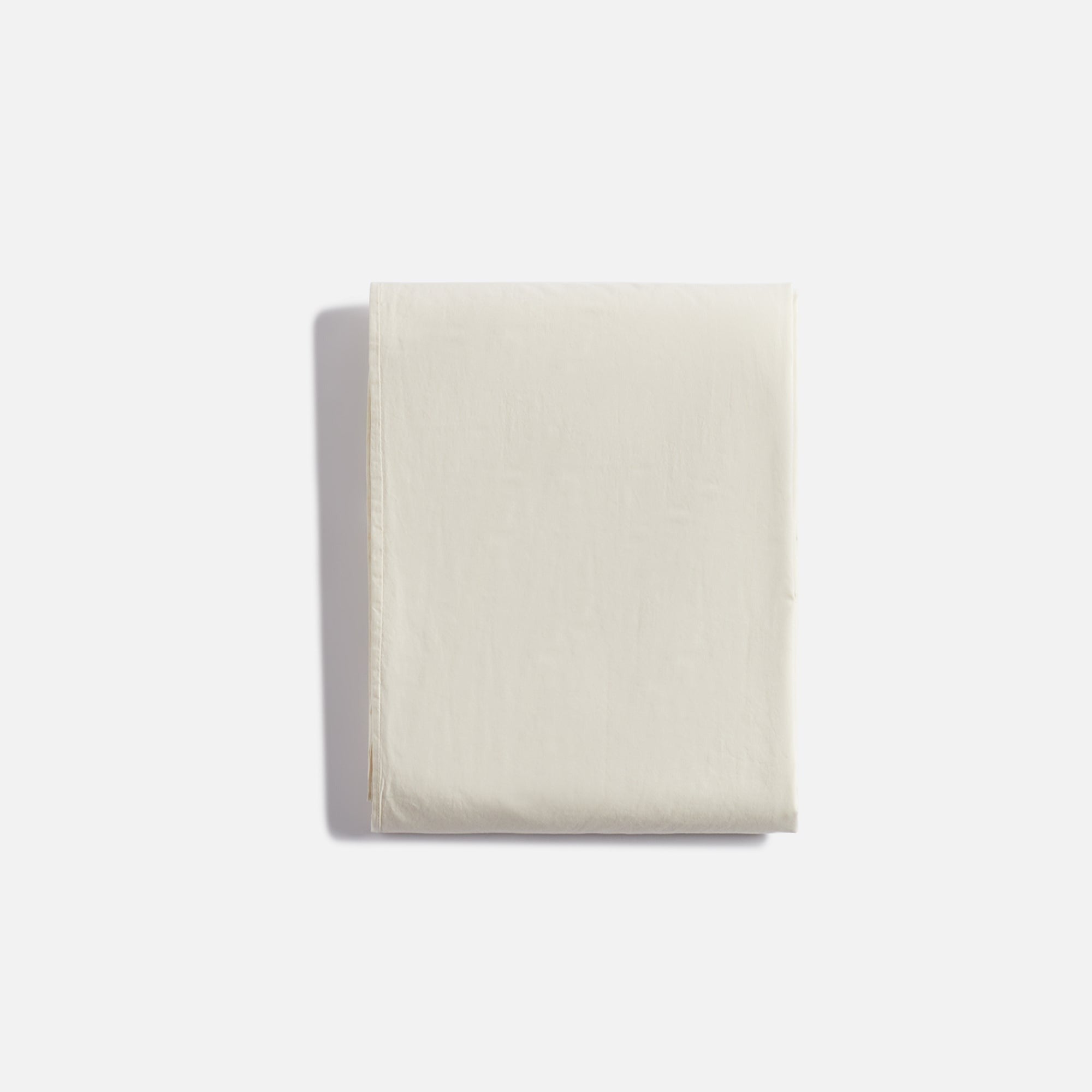 Tekla Percale Queen Duvet Cover - Winter White
