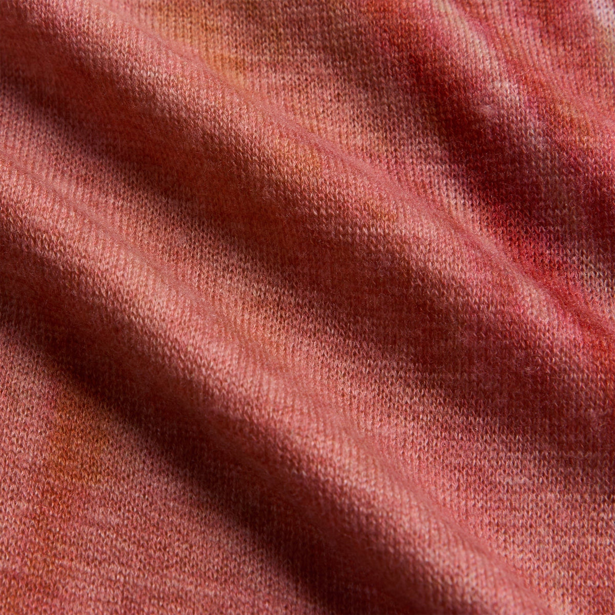 Adrian Cashmere Kenny Long Sleeve Cashmere Sweater - Orange