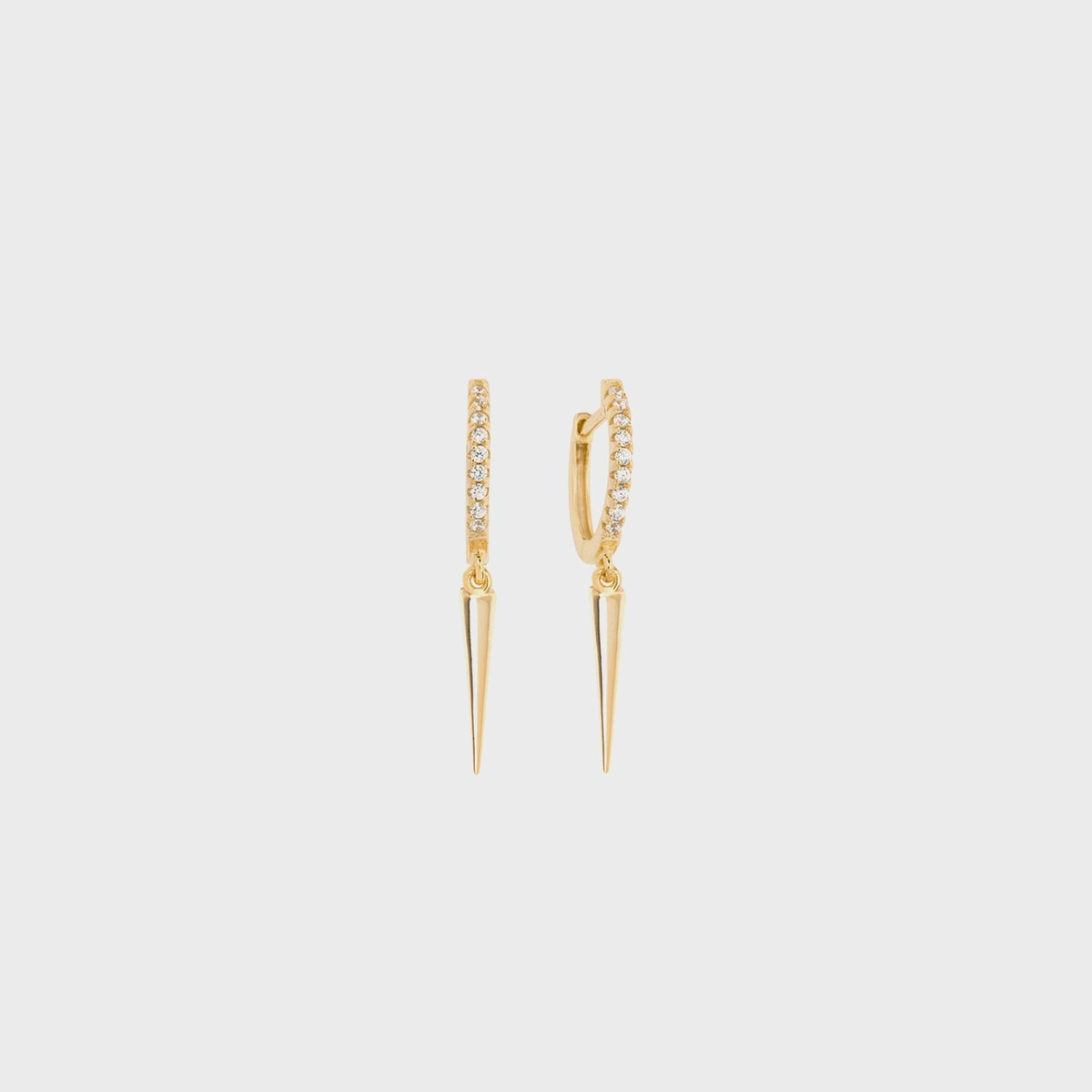 SHASHI Dagger Huggie - Yellow Gold