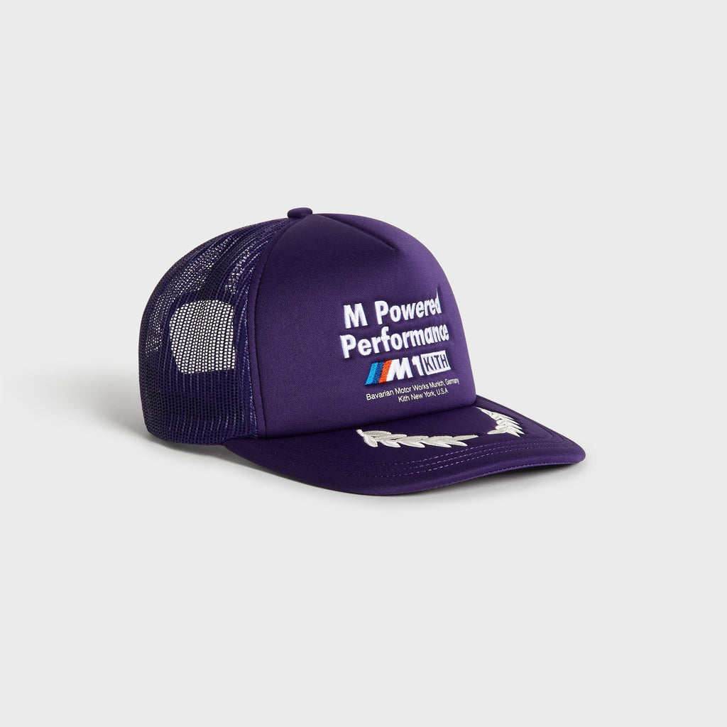Kith for BMW M1 Podium Poly Foam Nolan Trucker Cap - Techno Violet
