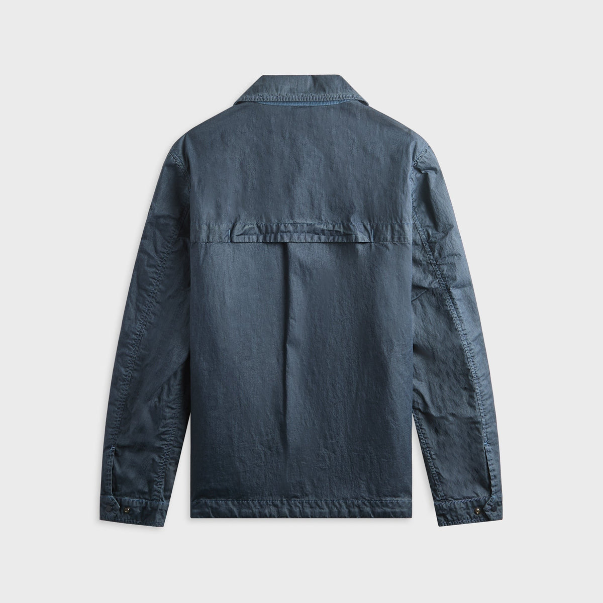 C.P. Company 50 Fili Wax Zipped Lens Overshirt - Midnight Navy