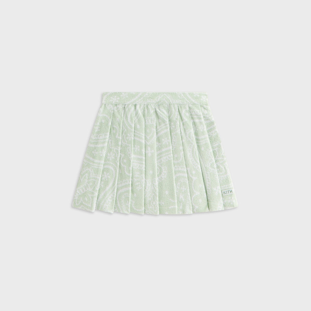Kith Kids Paisley Jacquard Pleated Skirt - Tidal