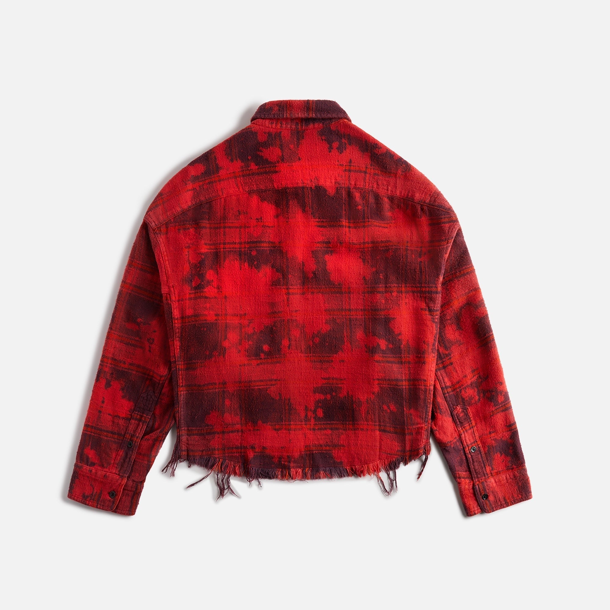 R13 Cropped Workshirt - Dusk Red