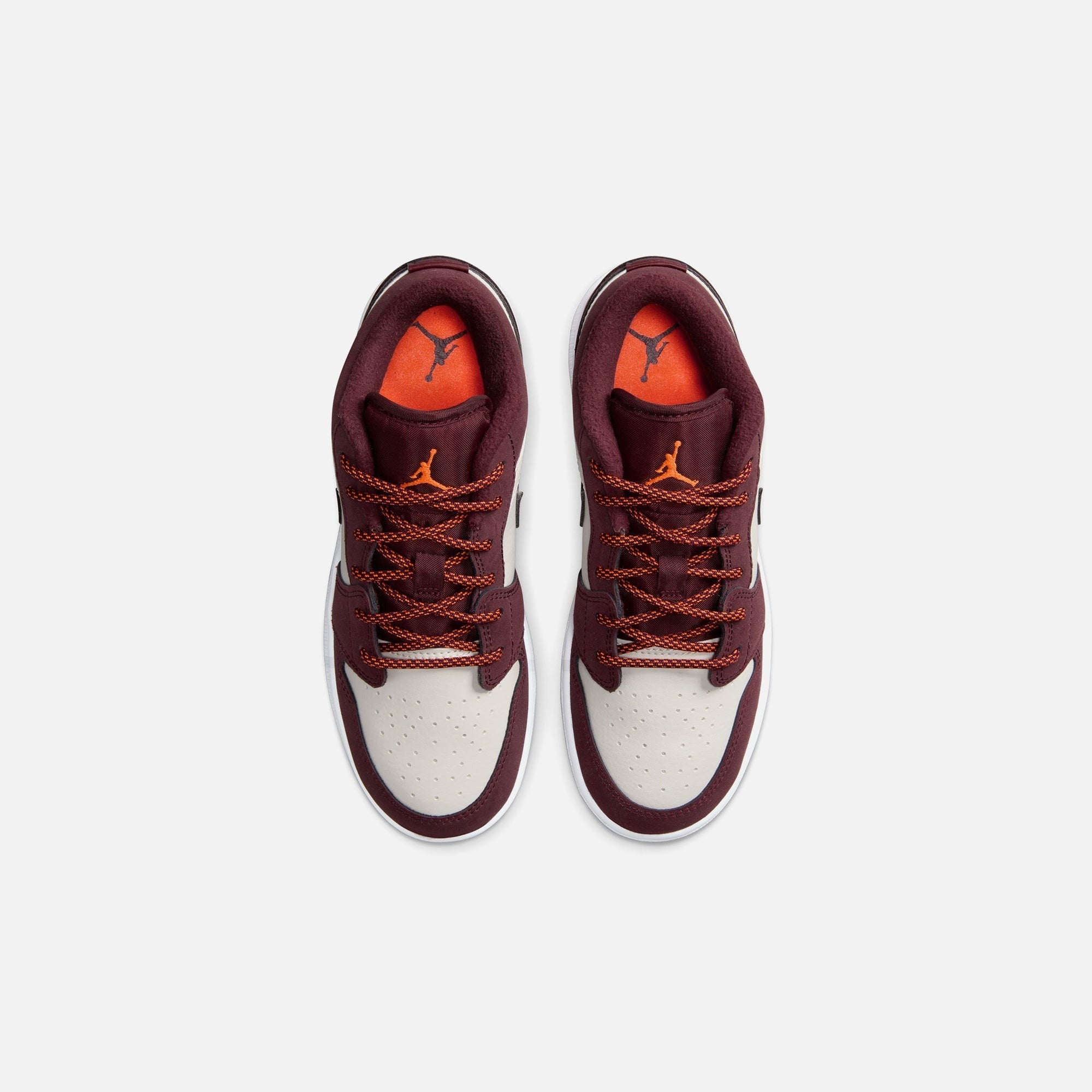 Nike GS Air Jordan 1 Low - Phantom / Night Maroon / Total Orange / White