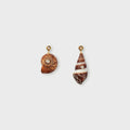 Eliou Caracol Earrings - Brown