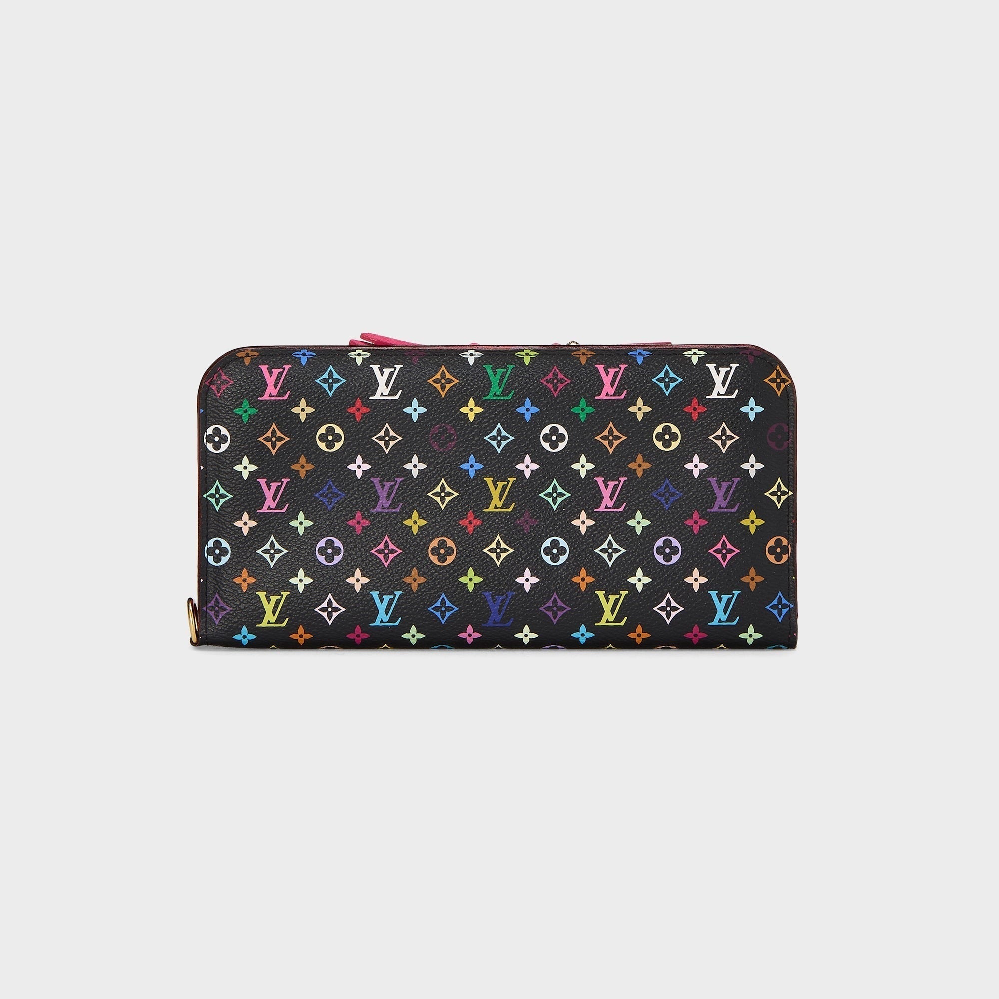 WGACA Louis Vuitton x Takashi Murakami Monogram Zippy Wallet - Black / Multi