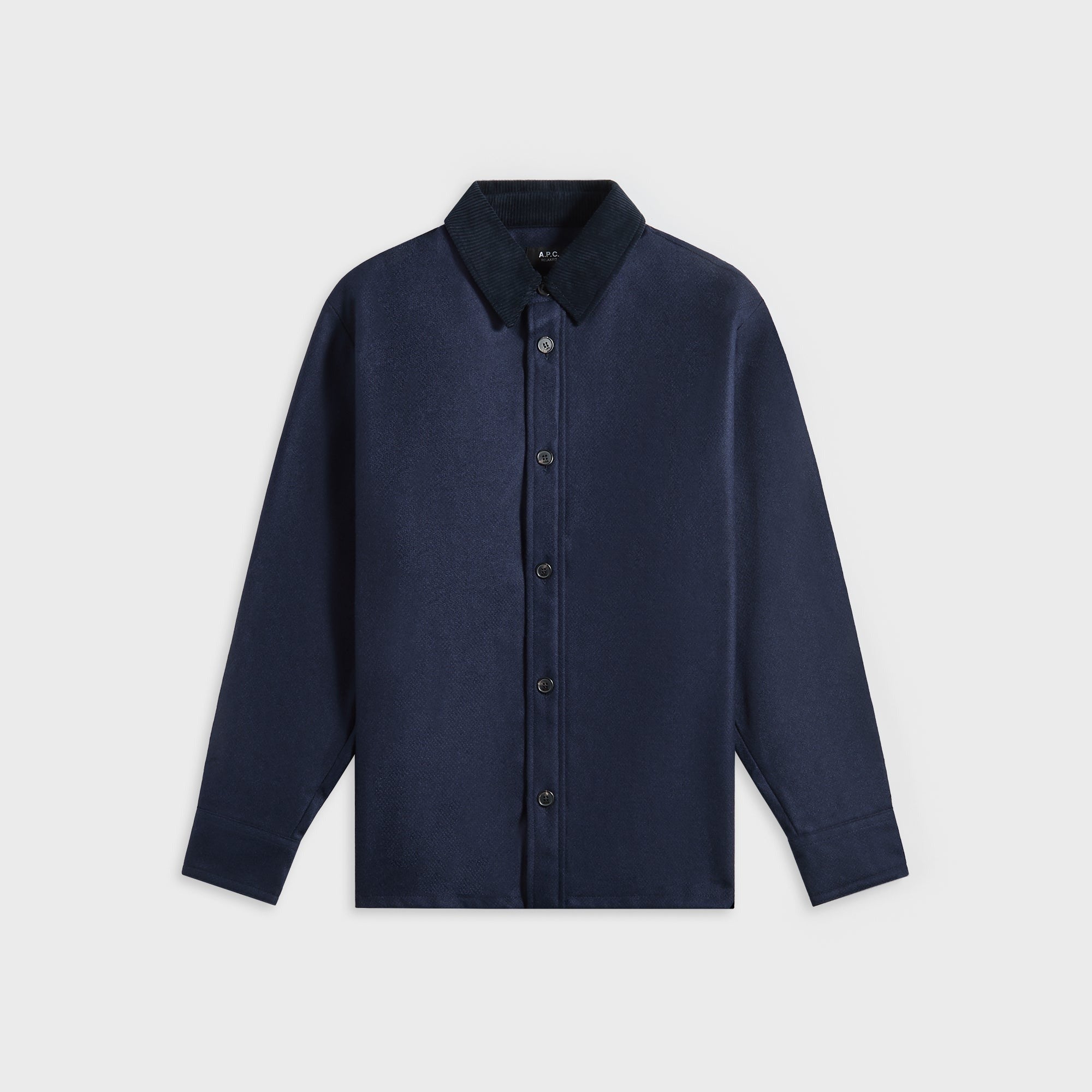 A.P.C. Surchemise Bernardo Overshirt - Pia Heather Marine