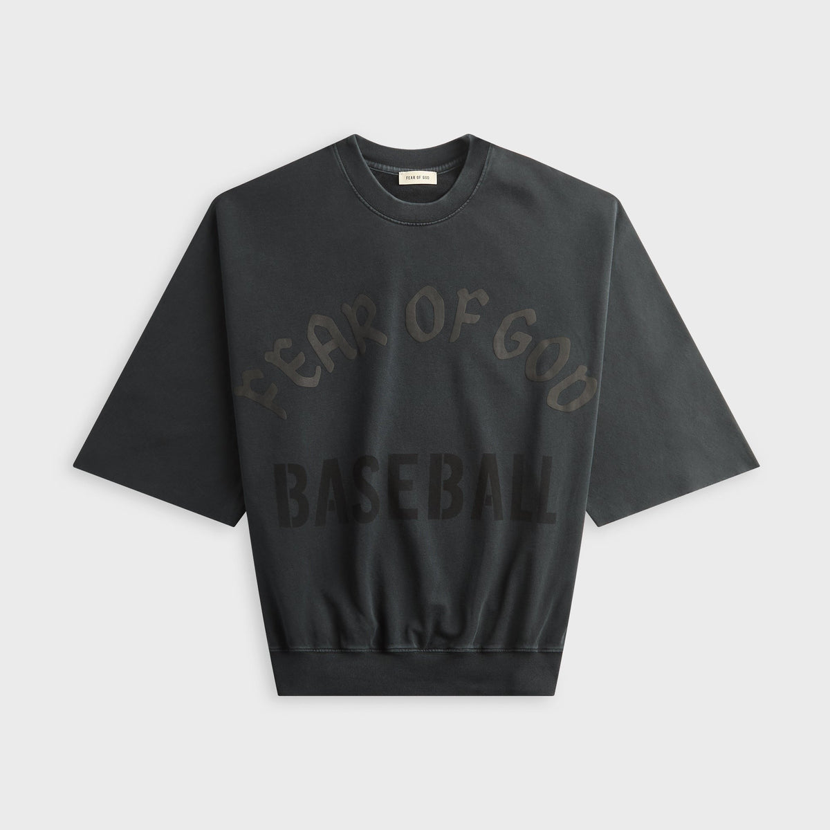 Fear of God Baseball Cut Sleeve Sweatshirt - Black