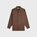 Lemaire Convertible Collar Shirt - Brunette