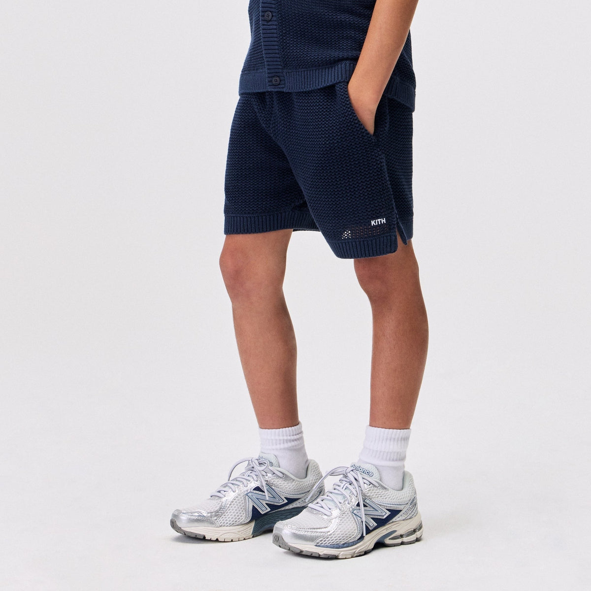 Kith Kids Textured Camp Short - Nocturnal