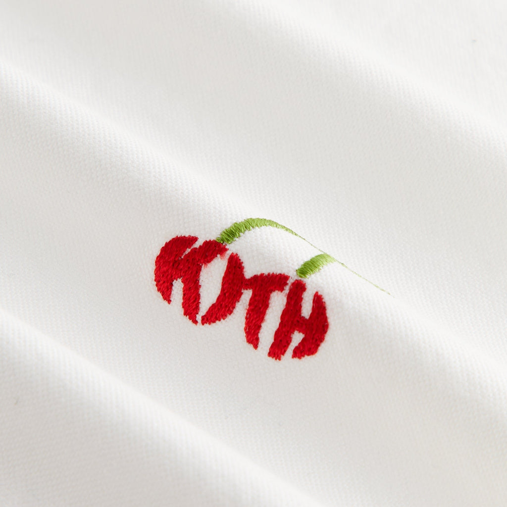 Kith Women Caela Cherry Oxford Zip Shirt - White