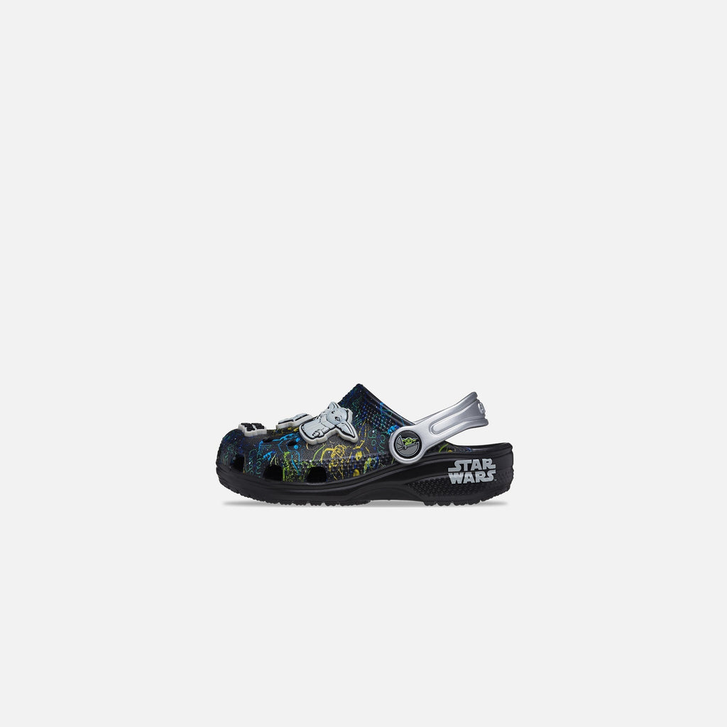 Crocs Toddler Classic Grogu Clog - Black