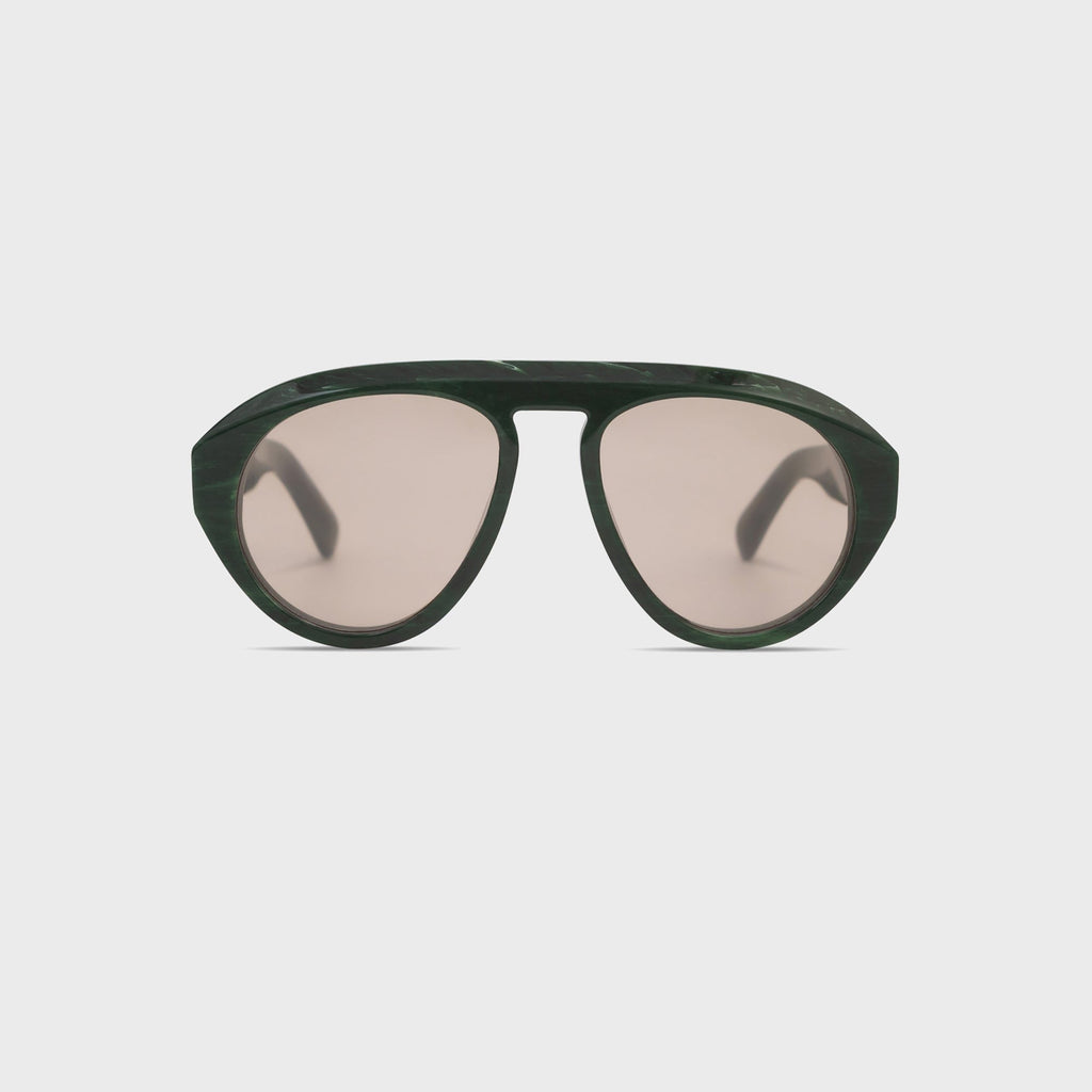 Elisa Johnson Val Sunglasses - Green Tortoise