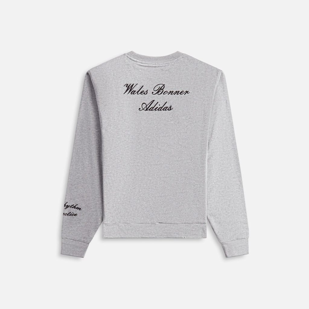 adidas Originals by Wales Bonner Crewneck - Heather Grey