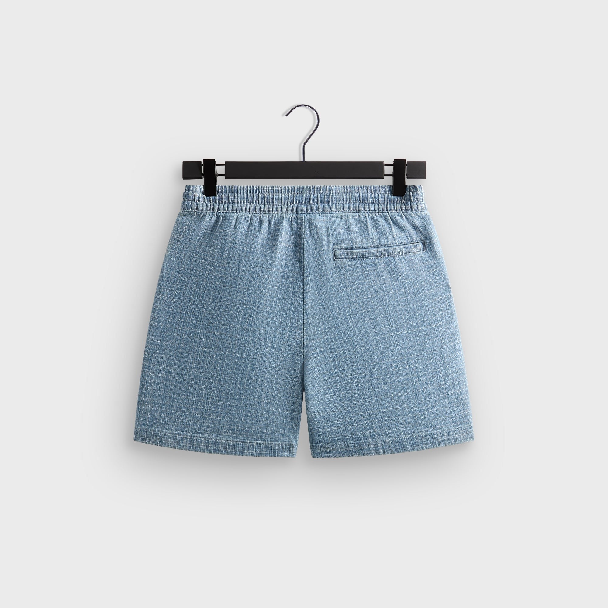 Kith Textured Indigo Weave Cayden Short - Light Indigo