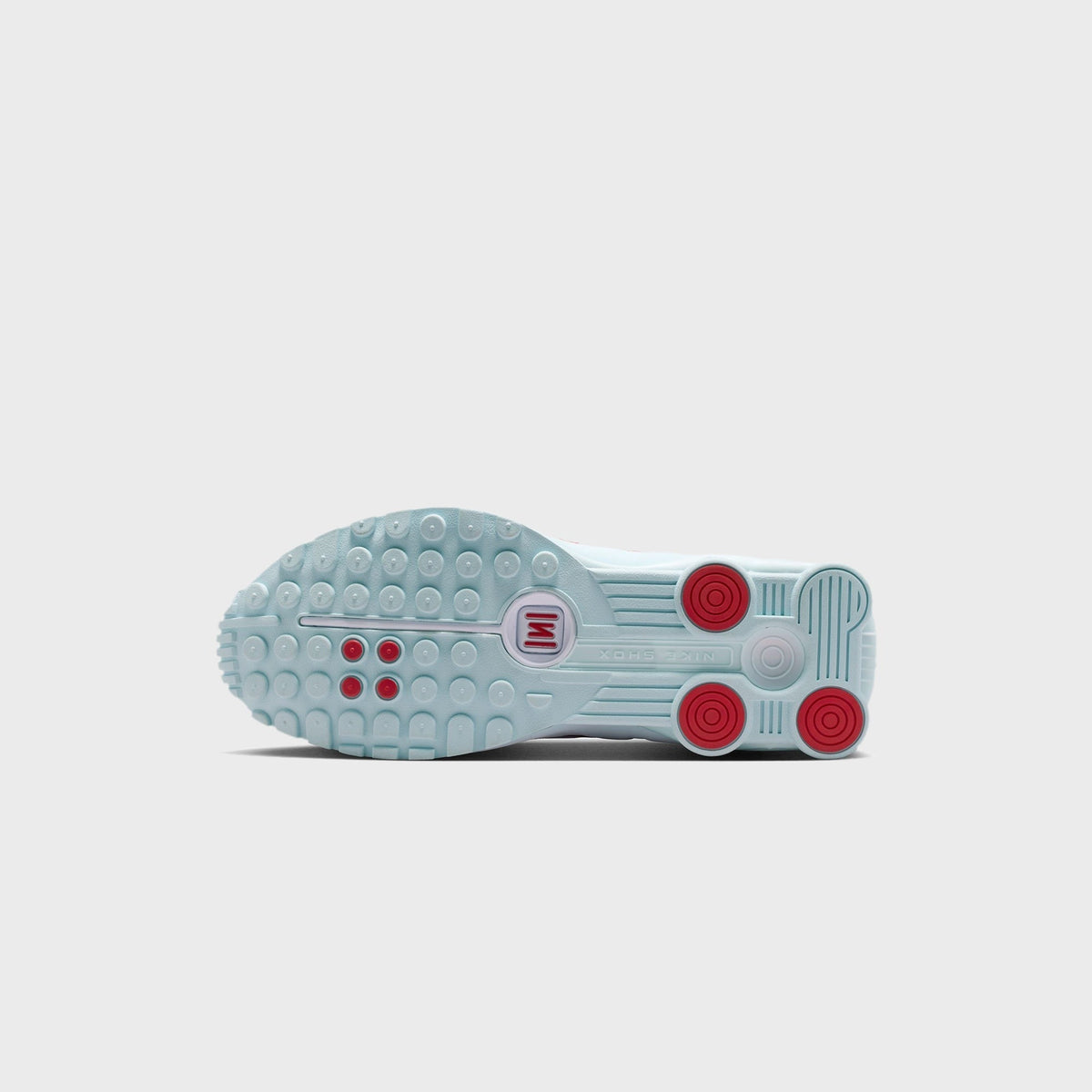 Nike Shox R4 - Glacier Blue / White / University Red / Metallic Silver