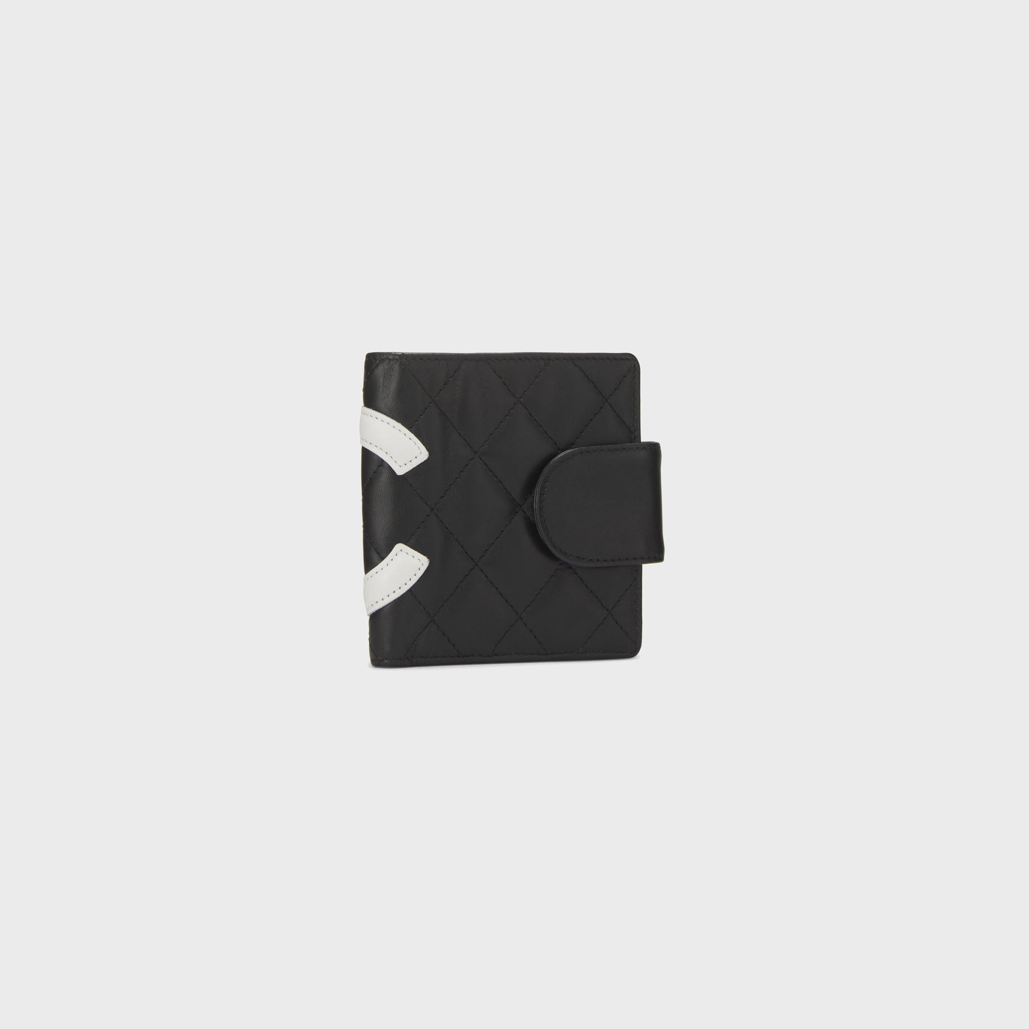WGACA Chanel Quilted Calfskin Cambon Wallet - Black