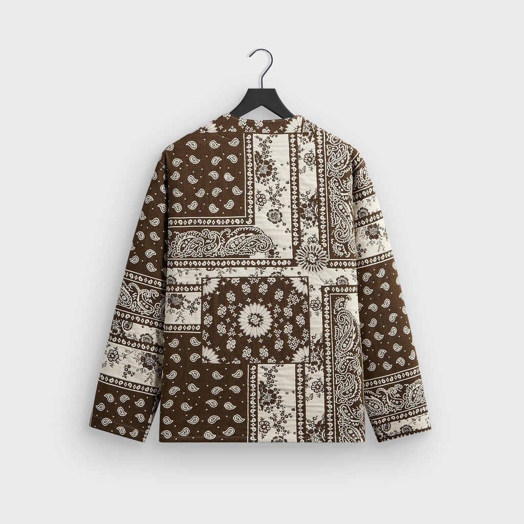 Kith Bandana Jacquard Long Sleeve Willis Shirt - Coffee
