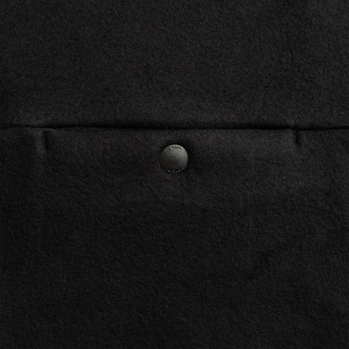 vowels Fleece Quarter Zip - Black