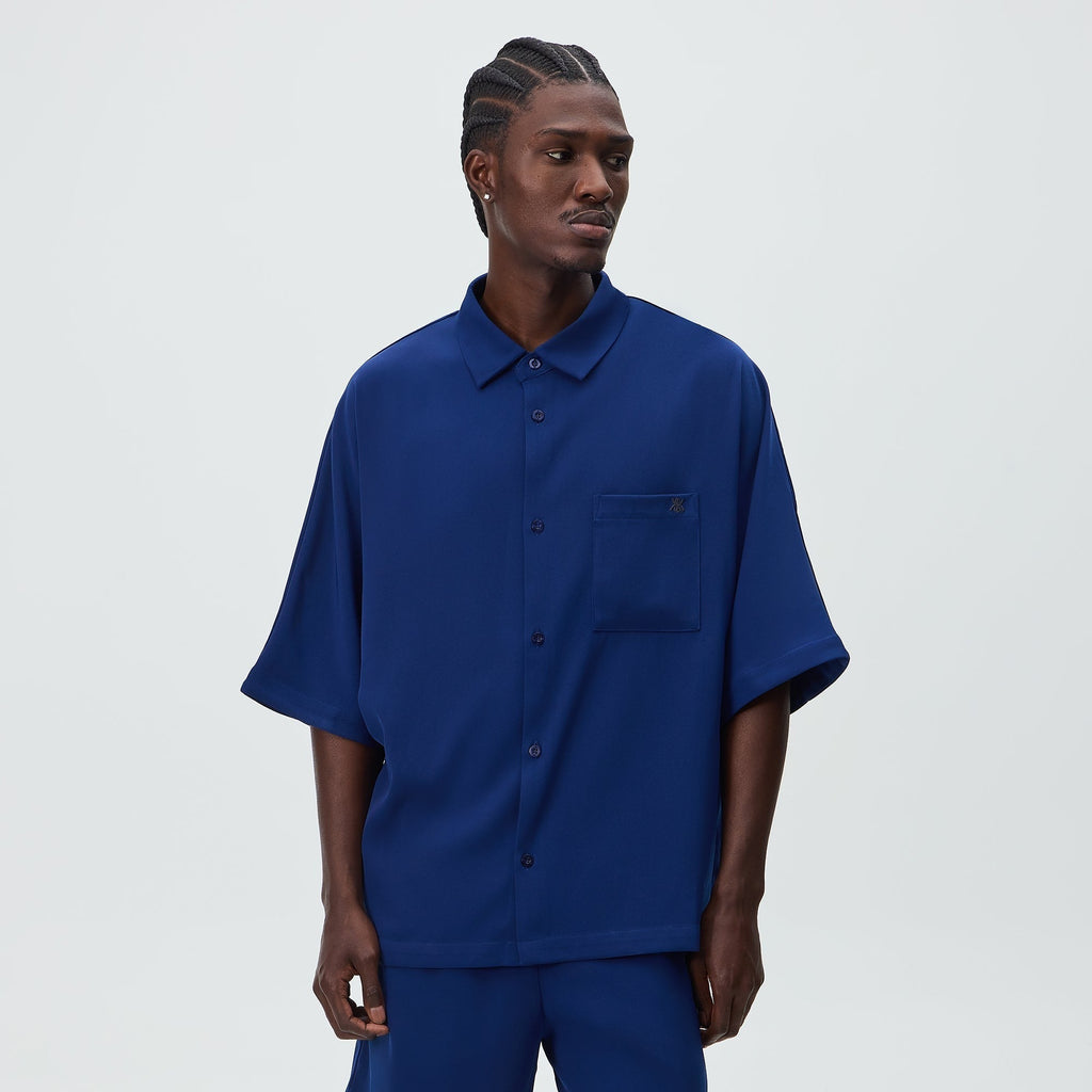 Kith Drape Twill Raf Shirt - Deep Royal
