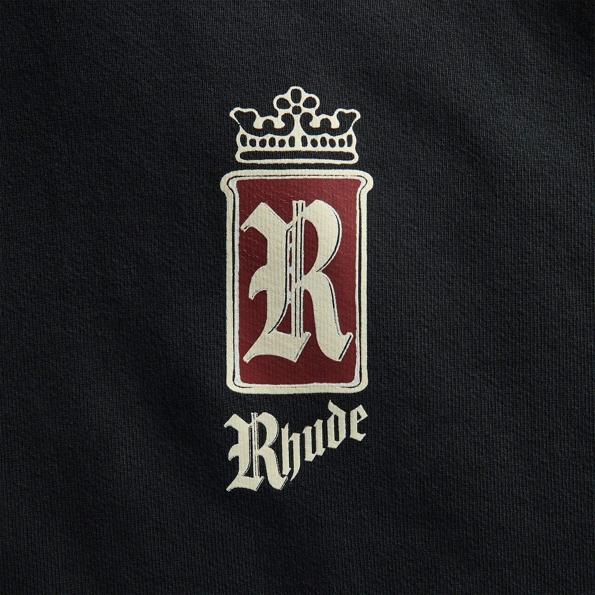 Rhude Fumar 91 Hoodie - Vintage Black / White / Red