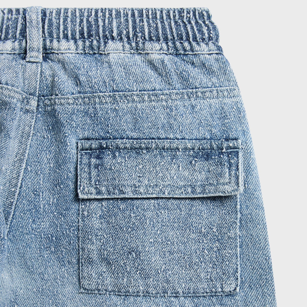 Kith Kids Textured Denim Zane Cargo Pant - Indigo - PH