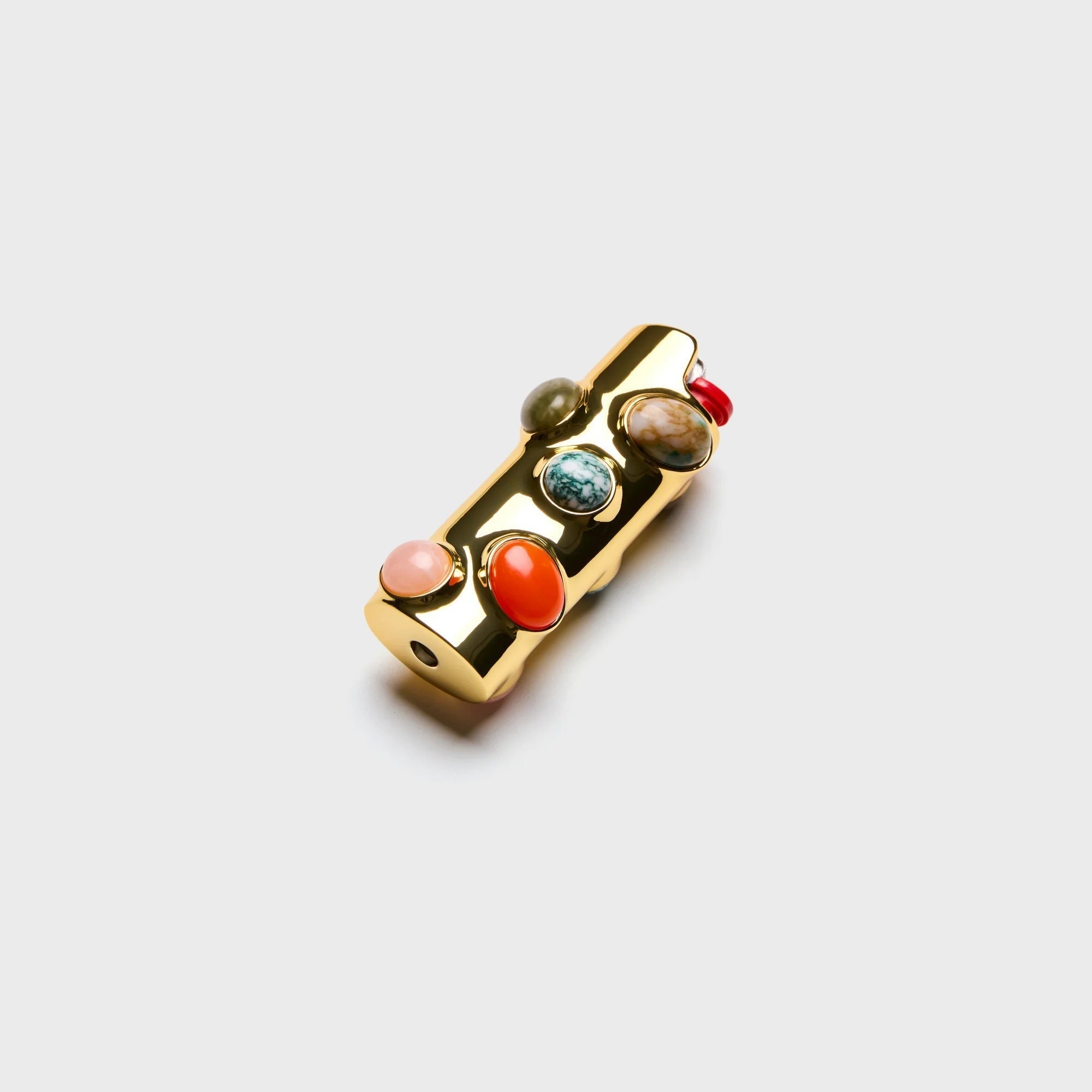 Edie Parker Stoned Lighter Case - Carnelian