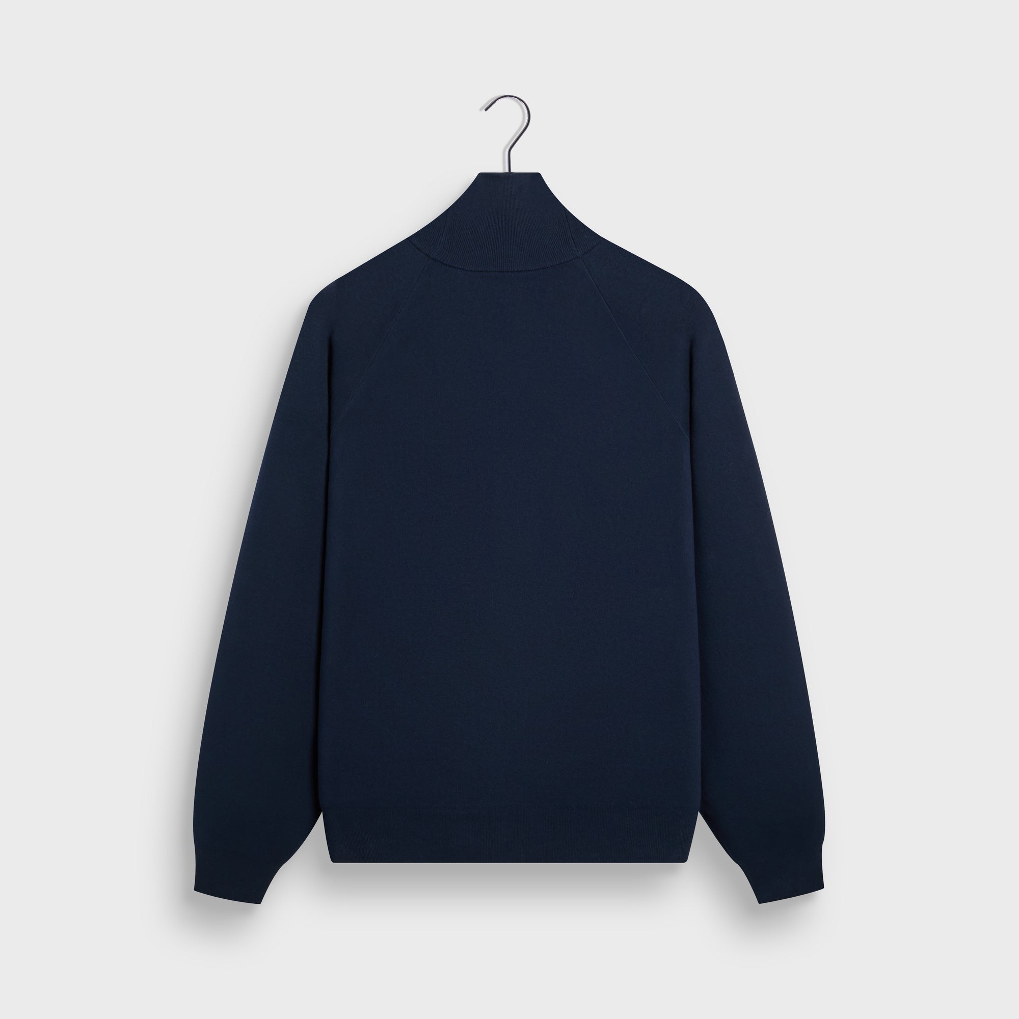 Kith Compact Cotton Knit Javier Quarter Zip Pullover - Nocturnal