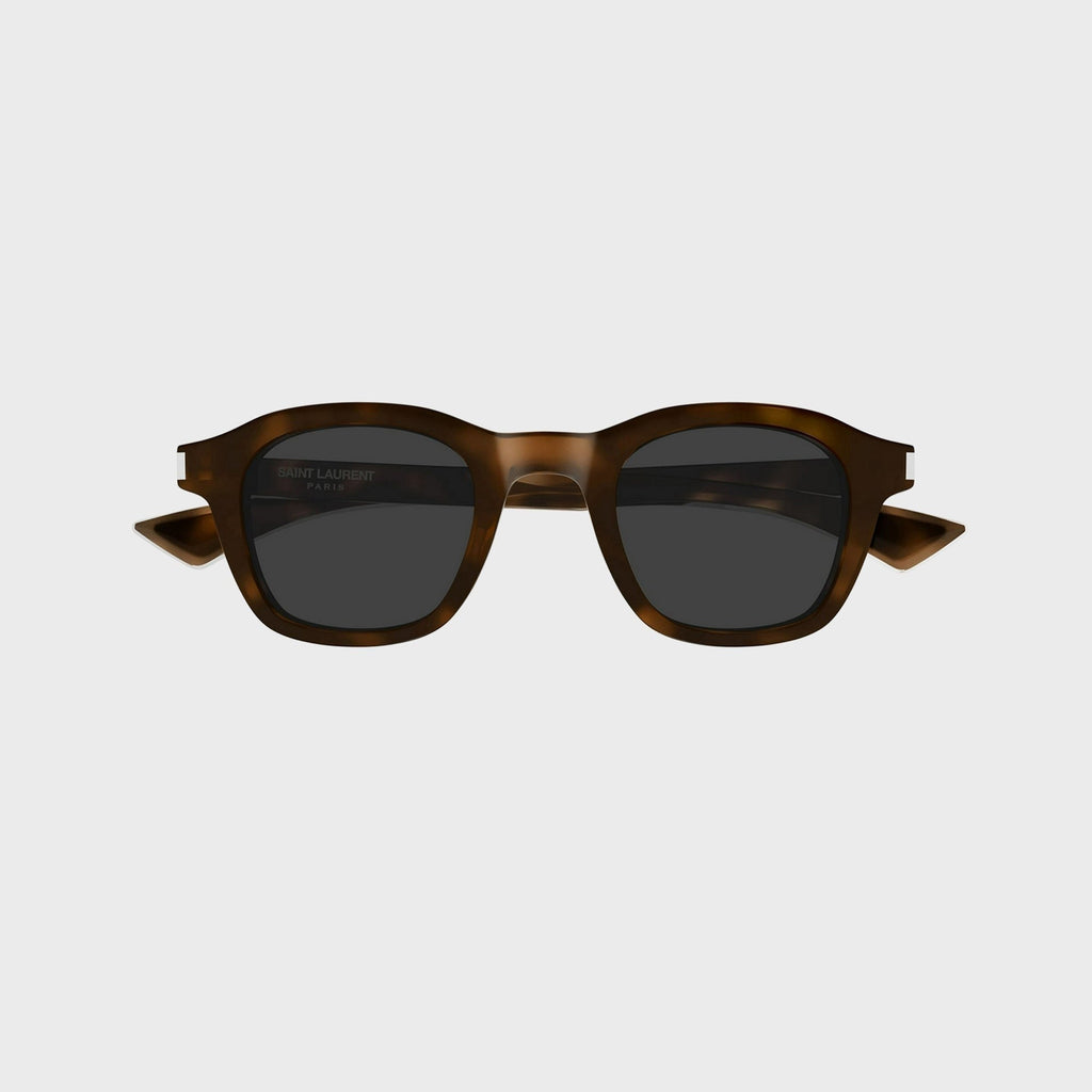 Saint Laurent SL880 Square Sunglasses - Havana / Crystal / Grey