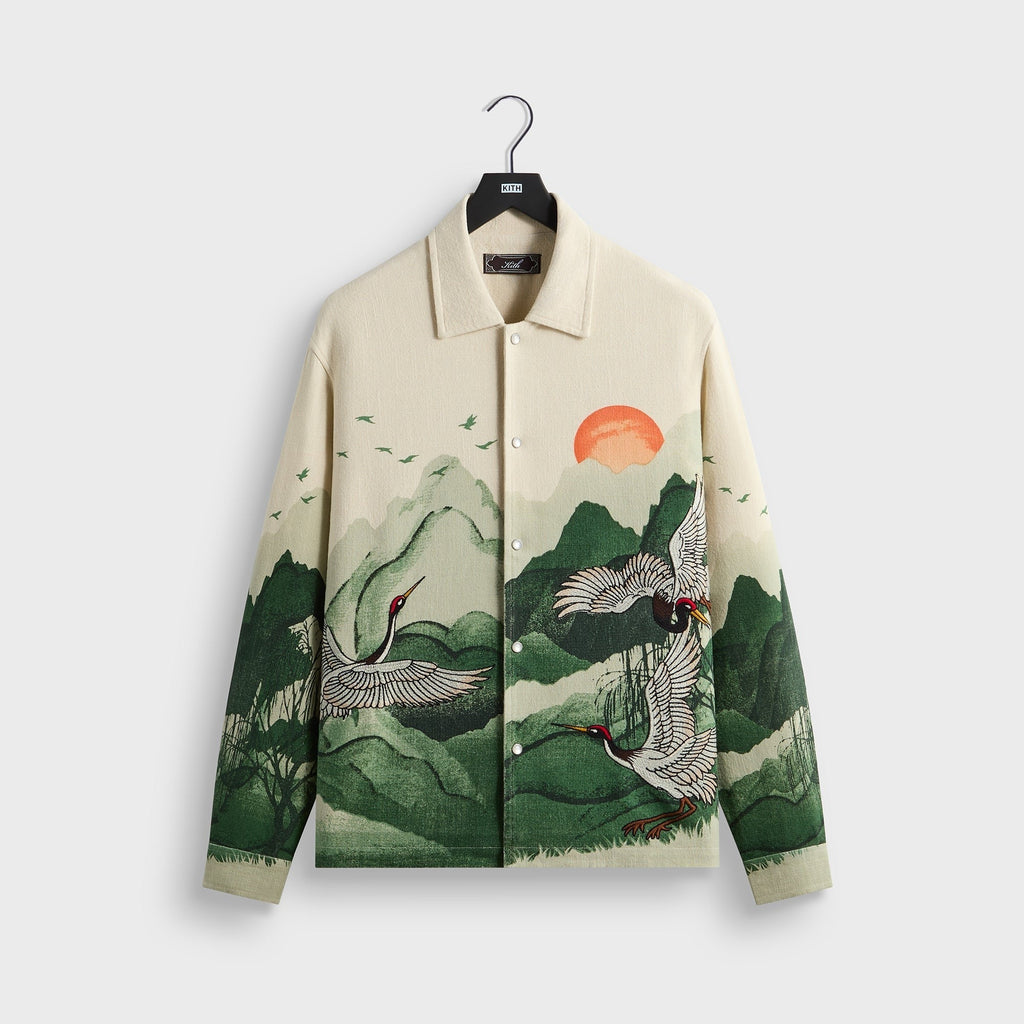 Kith Crane Horizon Long Sleeve BCO Shirt - Waffle