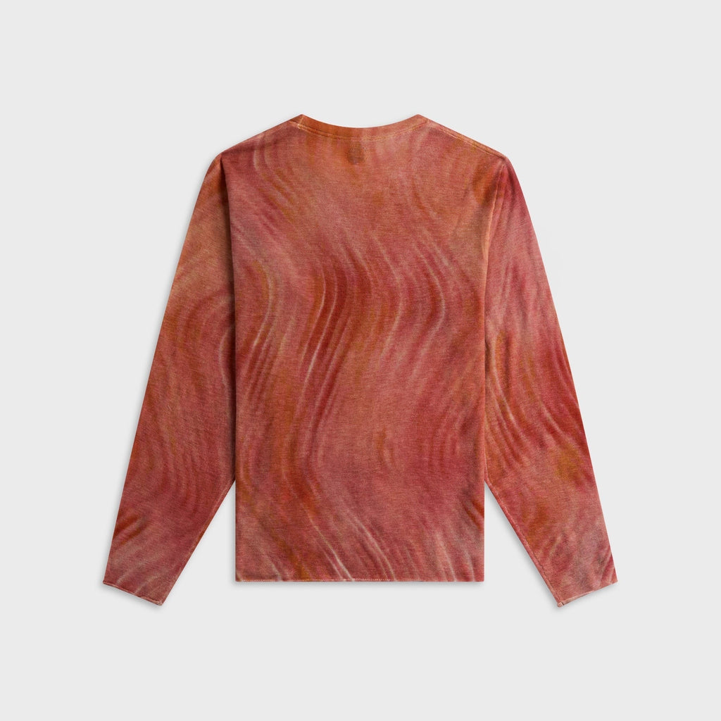 Adrian Cashmere Kenny Long Sleeve Cashmere Sweater - Orange