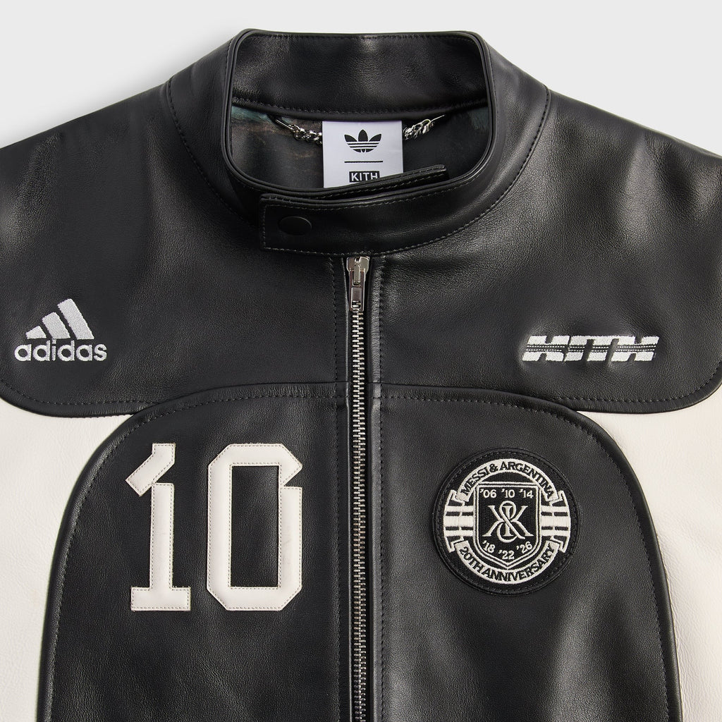 Kith & Messi for adidas Football Leather Biker Jacket - Multi