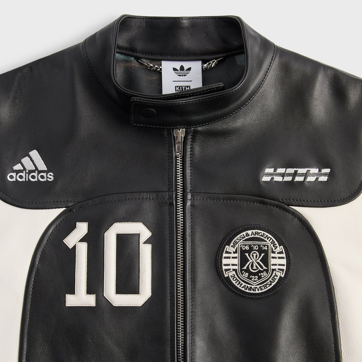 Kith & Messi for adidas Football Leather Biker Jacket - Multi