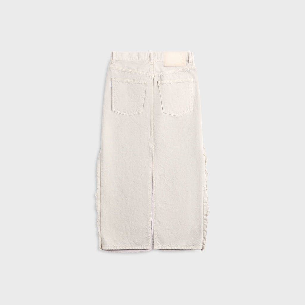 Haikure Lulu Satin Bull Skirt - Ice Grey