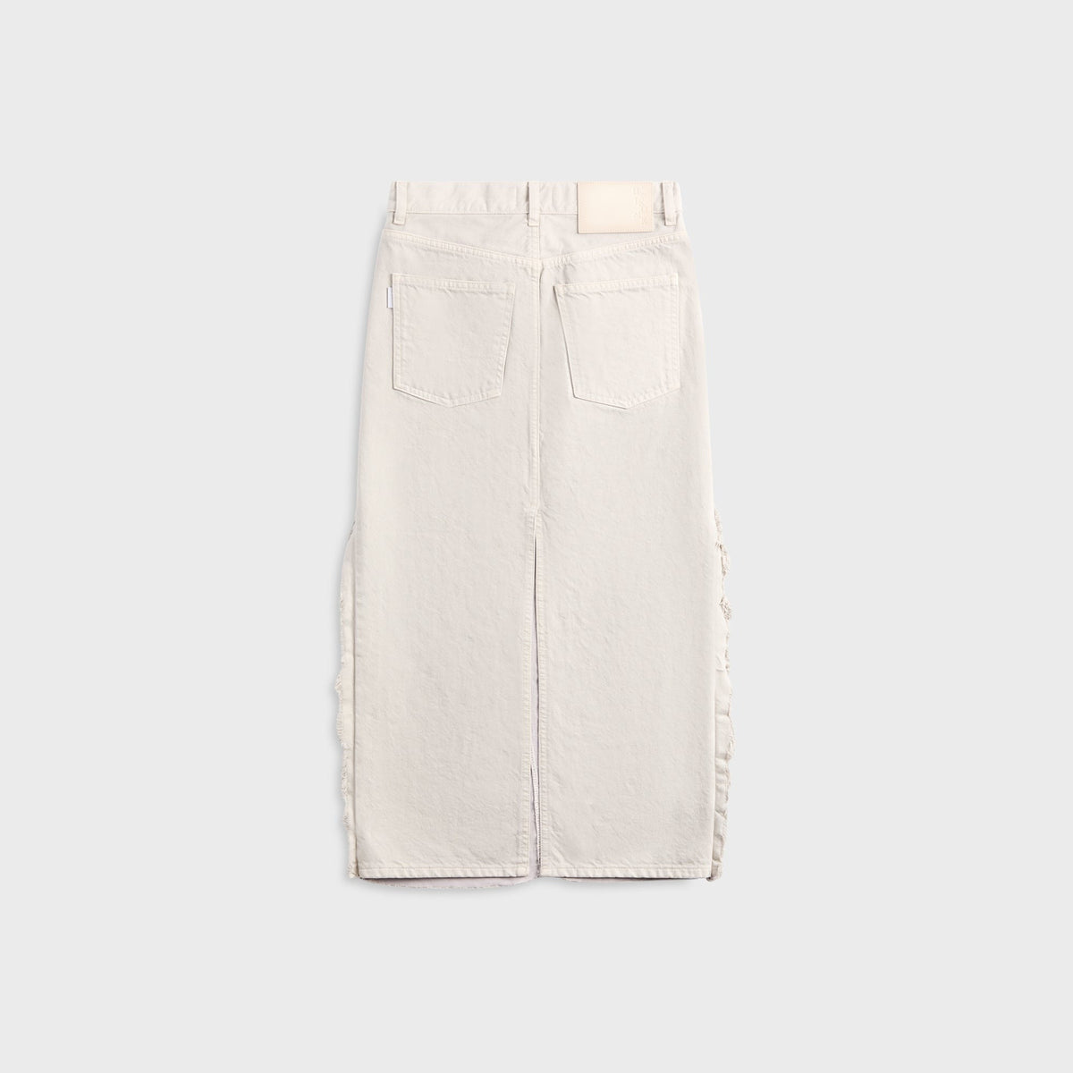 Haikure Lulu Satin Bull Skirt - Ice Grey